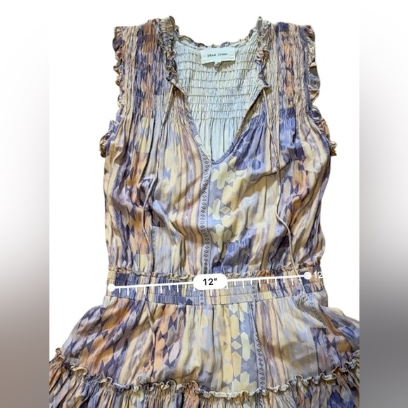Dear John MELODIE TIERED RUFFLE Southwest Meadow DRESS Size S - Picture 10 of 11